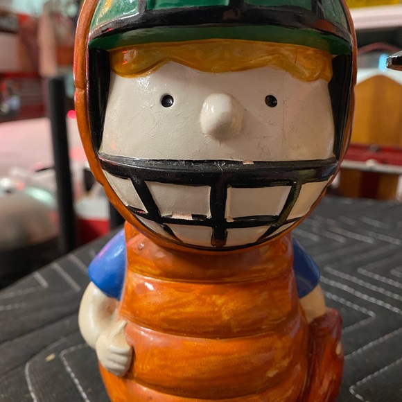 Peppermint Patty Ceramic & Peanuts Schroeder Piggy Bank Handmade - Picture 3 of 10